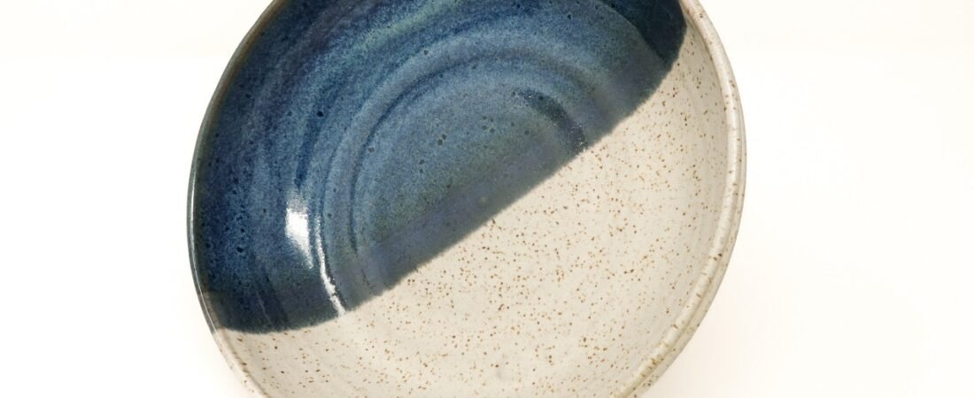 Blue and White Serving Bowl